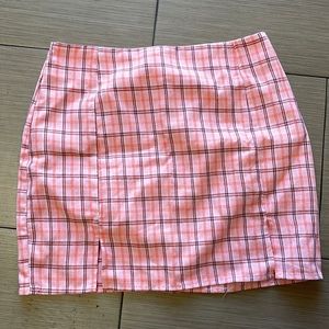 Light Pink squared skirt